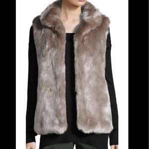 Calvin Klein faux fur vest